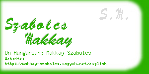 szabolcs makkay business card